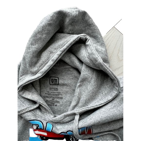 GM Official Chevy Muscle Camaro Hoodie Grey ( S ) - Picture 2 of 3